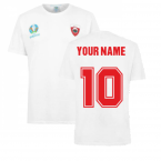 Wales 2021 Polyester T-Shirt (White) (Your Name)