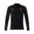 2022-2023 Rangers Matchday Half Zip Top (Black-Orange)