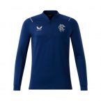 2022-2023 Rangers Quarter Zip Training Top (Navy)