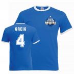 John Greig Rangers Ringer Tee (blue)