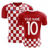 2024-2025 Croatia Flag Concept Football Shirt (Your Name) -Kids