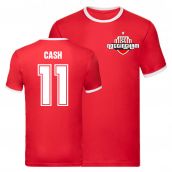 Matty Cash Nottingham Forest Ringer Tee (Red)