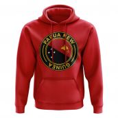 Papa New Guinea Football Badge Hoodie (Red)