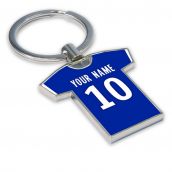 Personalised Bastia Football Shirt Key Ring