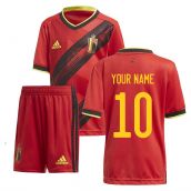 2020-2021 Belgium Home Adidas Mini Kit (Your Name)