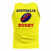 Australia Rugby Ball Tank Top (Yellow)