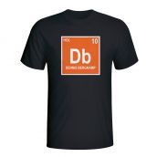 Dennis Bergkamp Holland Periodic Table T-shirt (black)