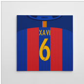 Barcelona 16-17 Canvas Print (Xavi 6)