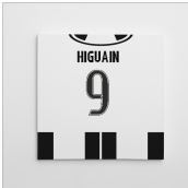 Juventus 16-17 Canvas Print (Higuain 9)