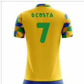 2024-2025 Brazil Home Concept Football Shirt (D Costa 7) - Kids