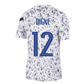 2020-2021 France Nike Dry Pre-Match Training Shirt (White) (Digne 12)