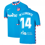 2021-2022 Atletico Madrid 3rd Shirt (M LLORENTE 14)