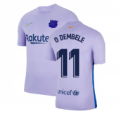 2021-2022 Barcelona Away Shirt (Kids) (O.DEMBELE 7)