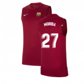 2021-2022 Barcelona Sleeveless Top (Red) (MORIBA 27)