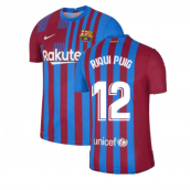 2021-2022 Barcelona Vapor Match Home Shirt (RIQUI PUIG 6)