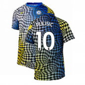 2021-2022 Chelsea Dry Pre-Match Training Shirt (Blue) (PULISIC 10)