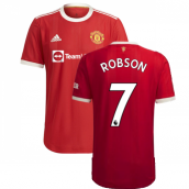 2021-2022 Man Utd Authentic Home Shirt (ROBSON 7)