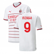 2022-2023 AC Milan Authentic Away Shirt (INZAGHI 9)
