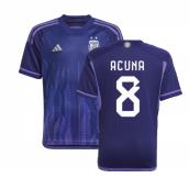 2022-2023 Argentina Away Shirt (Kids) (ACUNA 8)