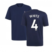 2022-2023 Arsenal LC HC Tee (Navy) (WHITE 4)