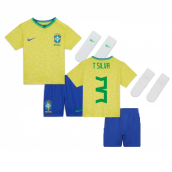 2022-2023 Brazil Home Little Boys Mini Kit (T Silva 3)
