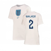 2022-2023 England Crest Tee (White) - Kids (Walker 2)