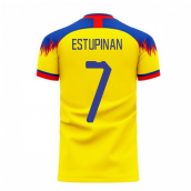 Ecuador 2025-2026 Home Concept Football Kit (Libero) (ESTUPINAN 7)