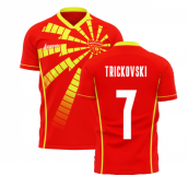 North Macedonia 2024-2025 Home Concept Shirt (Libero) (TRICKOVSKI 7)
