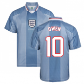 Score Draw England 1996 Away Euro Championship Retro Football Shirt (OWEN 10)