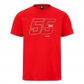 2022 Ferrari Fanwear Drivers Tee Carlos Sainz (Red)