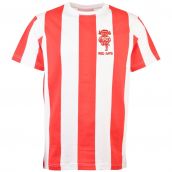 Lincoln City Retro T-Shirt - Red/White Stripe