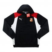 2016-17 Swindon Town Puma Hooded Training Top (Black)