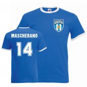 Javier Mascherano Argentina Ringer Tee (blue)