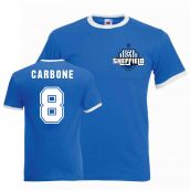 Benito Carbone Sheffield Wednesday Ringer Tee (blue)