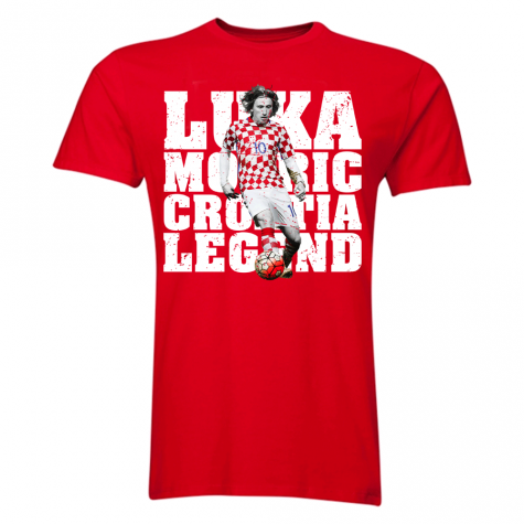 Luka Modric Croatia Player T-Shirt (Red)