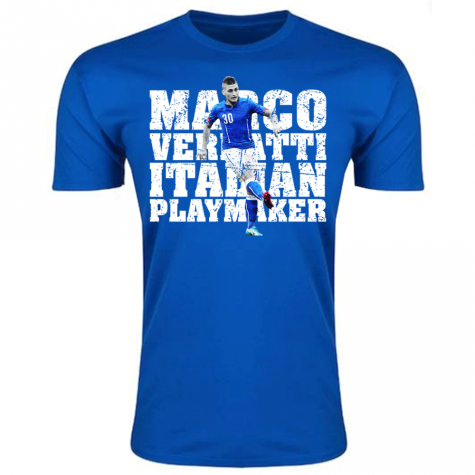 Marco Verratti Italy Player T-Shirt (Royal) - Kids