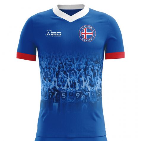 Iceland 2018-2019 Supporters Home Concept Shirt (Kids)