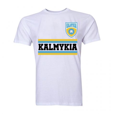 Kalmykia Core Football Country T-Shirt (White)