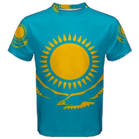 Kazakhstan Flag Sublimated Sports Jersey