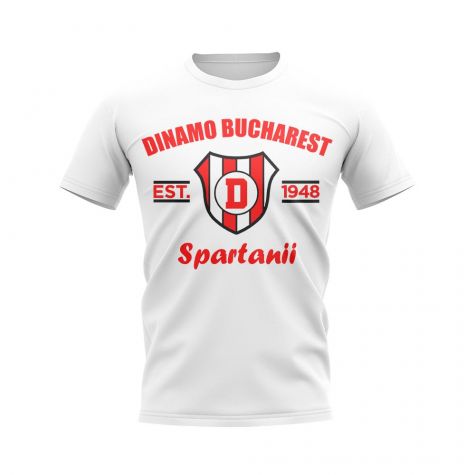 Dinamo Bucharest Established Football T-Shirt (White)