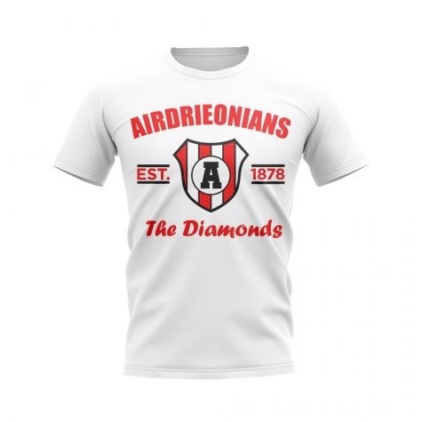 Airdrieonians Established Football T-Shirt (White)