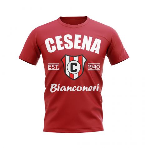 Cesena Established Football T-Shirt (Red)