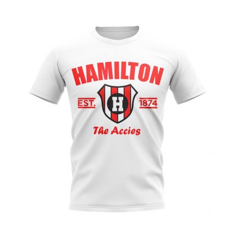 Hamilton Accies Established Football T-Shirt (White)