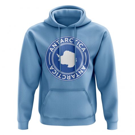 Antarctica Football Badge Hoodie (Sky)