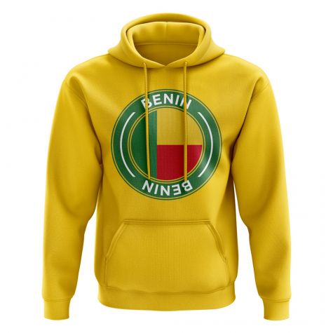 Benin Football Badge Hoodie (Yellow)