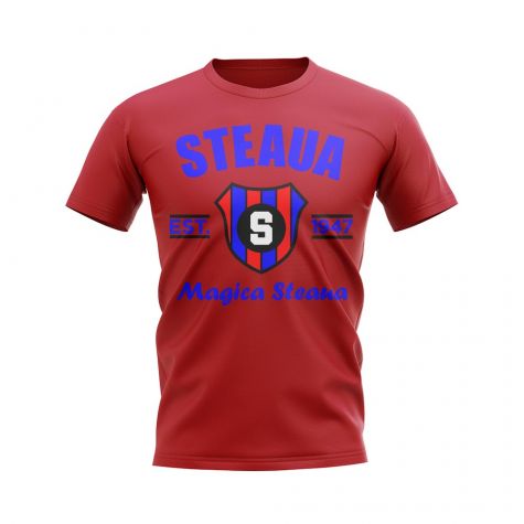 Steaua Bucharest Established Football T-Shirt (Red)