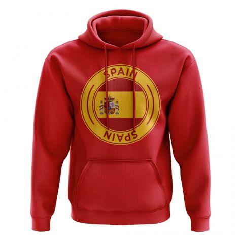 Spain Football Badge Hoodie (Red)