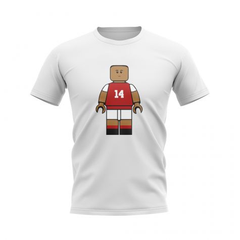 Thierry Henry Arsenal Brick Footballer T-Shirt (White)