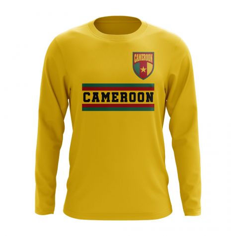 Cameroon Core Football Country Long Sleeve T-Shirt (Yellow)