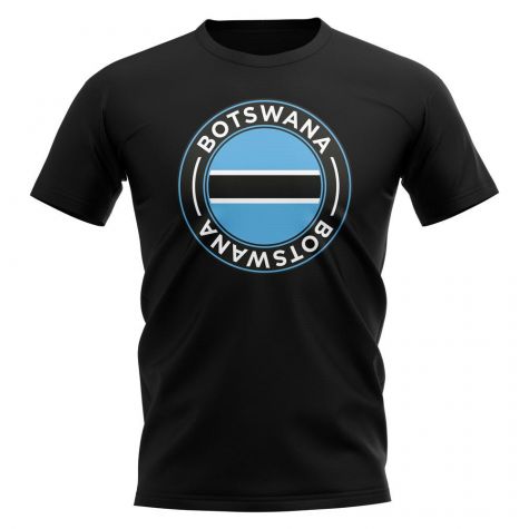 Botswana Football Badge T-Shirt (Black)